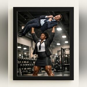 8x10 Frame – Empowering Business & Strength Artwork